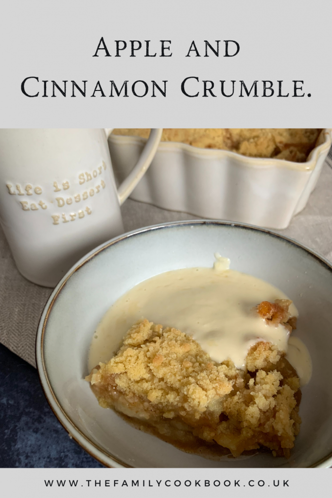 Apple and Cinnamon Crumble.