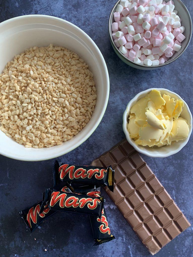 Delicious Mars Bar rice crispy cakes 