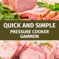 How to cook gammon in the pressure cooker