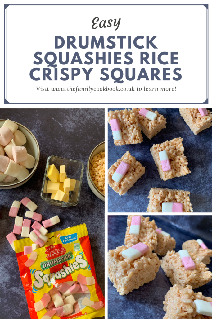 Drumstick Squashies rice crispy squares