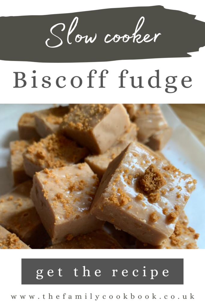 Easy Slow Cooker Biscoff Fudge