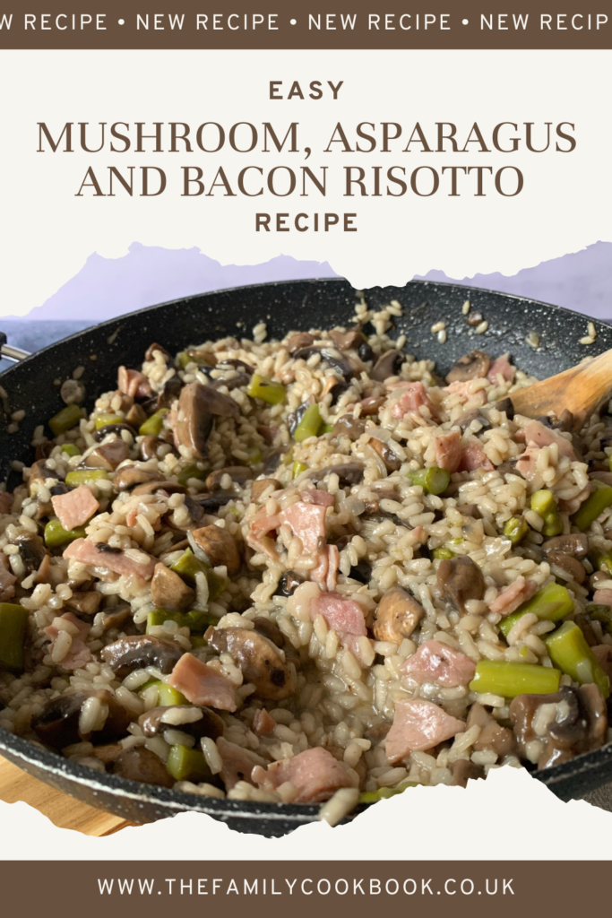 Mushroom asparagus and bacon risotto recipe