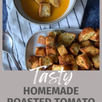 Easy homemade roasted tomato soup