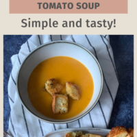 Easy homemade roasted tomato soup