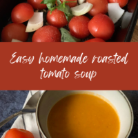 Easy homemade roasted tomato soup