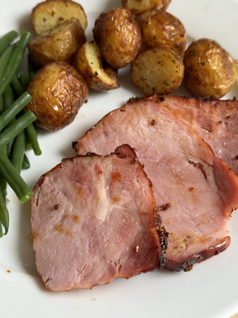 Honey And Mustard Gammon In The Air Fryer