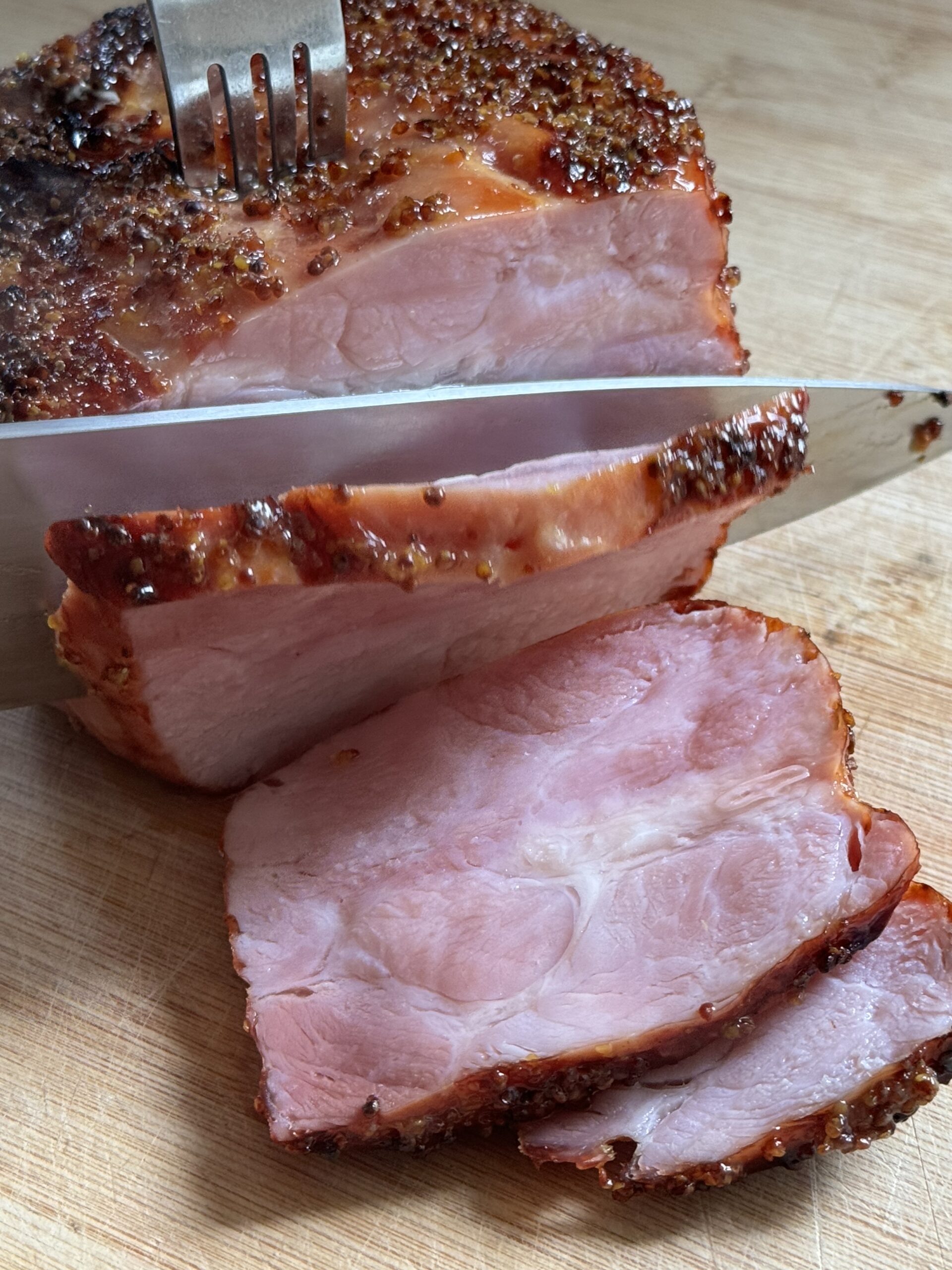 Honey And Mustard Gammon In The Air Fryer